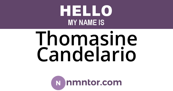 Thomasine Candelario