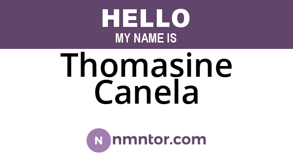 Thomasine Canela