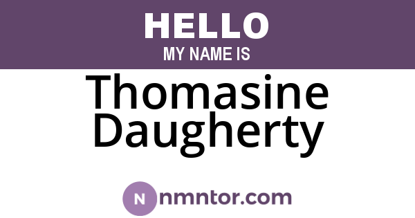 Thomasine Daugherty