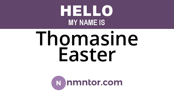Thomasine Easter