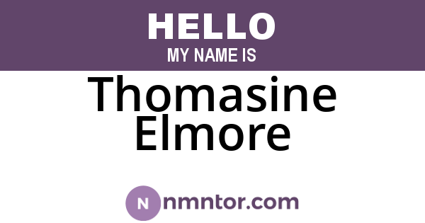 Thomasine Elmore