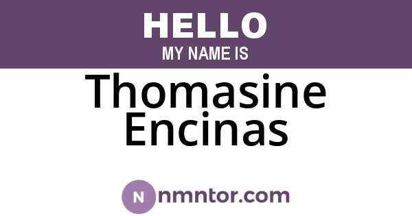 Thomasine Encinas
