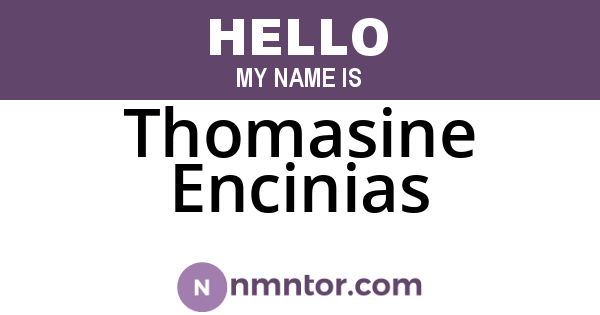 Thomasine Encinias