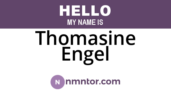 Thomasine Engel