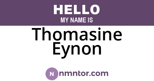 Thomasine Eynon