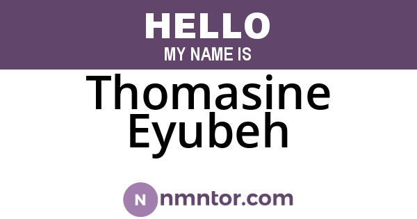 Thomasine Eyubeh