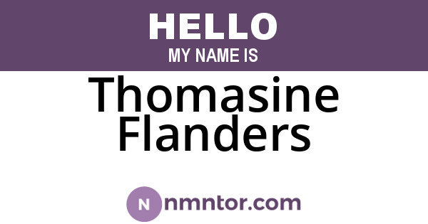 Thomasine Flanders