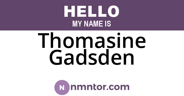 Thomasine Gadsden