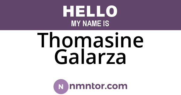Thomasine Galarza