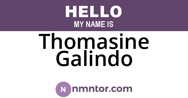 Thomasine Galindo