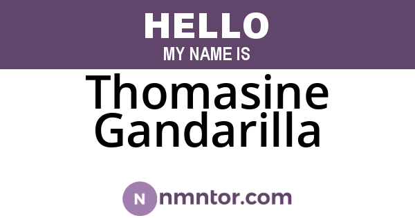 Thomasine Gandarilla