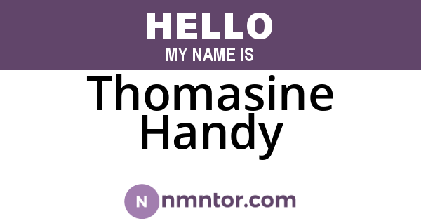 Thomasine Handy
