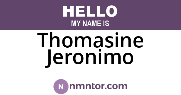 Thomasine Jeronimo