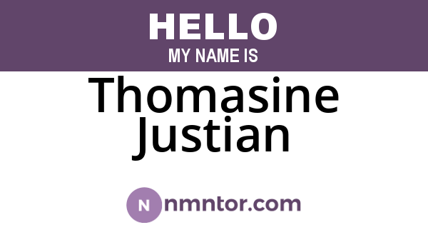 Thomasine Justian