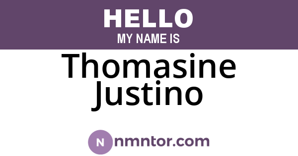 Thomasine Justino