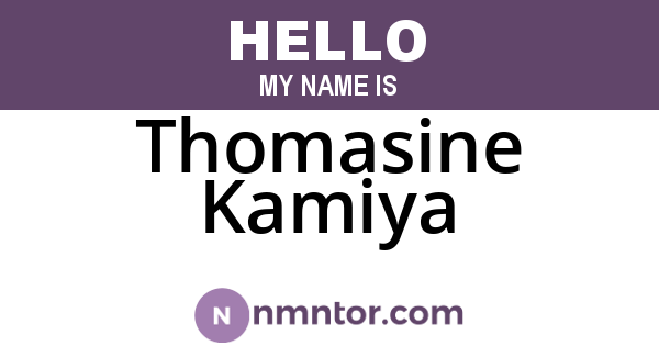 Thomasine Kamiya