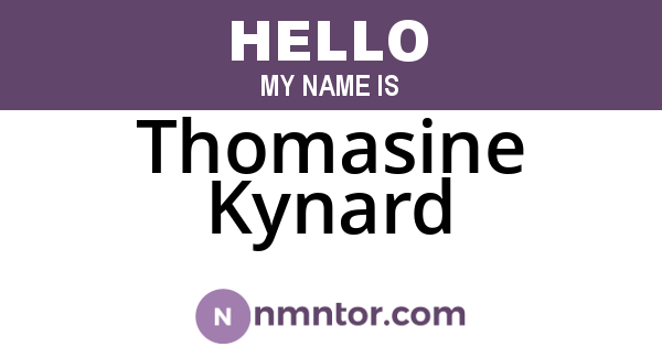 Thomasine Kynard