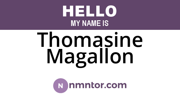Thomasine Magallon