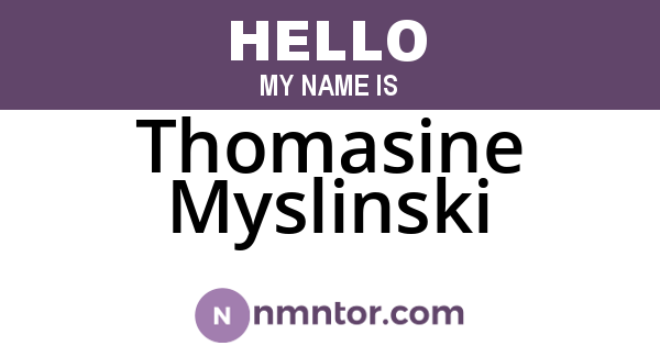 Thomasine Myslinski