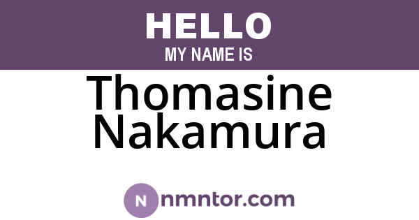 Thomasine Nakamura
