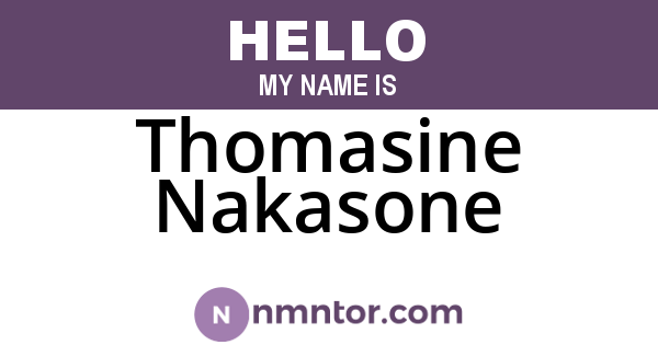 Thomasine Nakasone