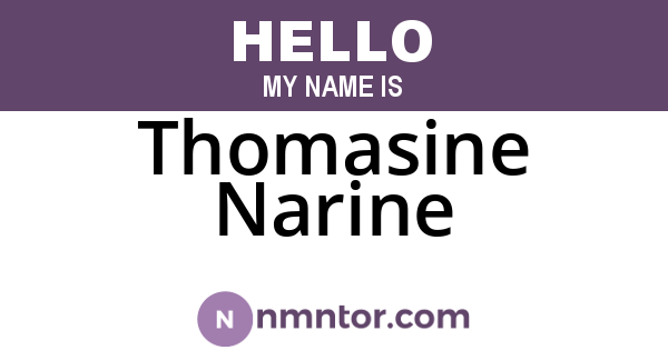 Thomasine Narine