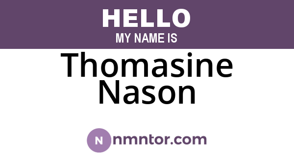Thomasine Nason