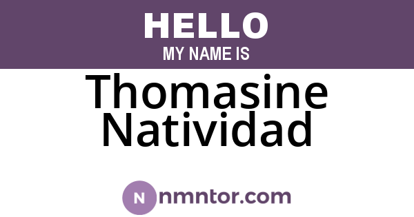Thomasine Natividad