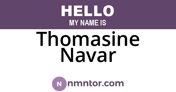 Thomasine Navar