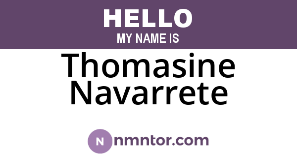 Thomasine Navarrete