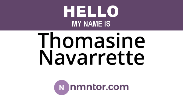 Thomasine Navarrette