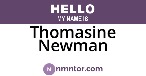 Thomasine Newman