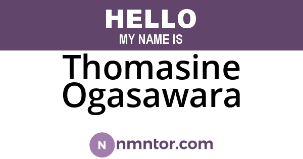 Thomasine Ogasawara