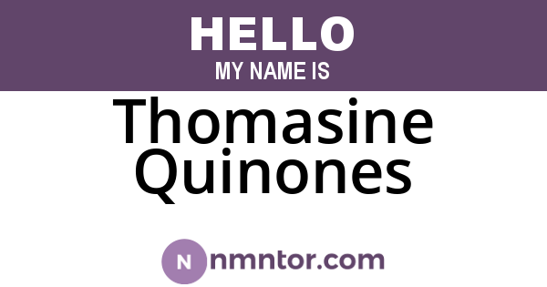Thomasine Quinones
