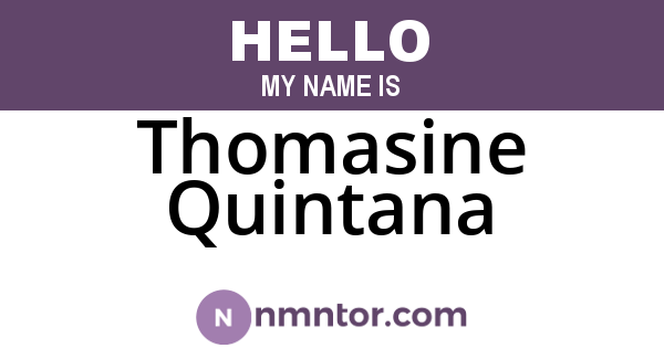 Thomasine Quintana