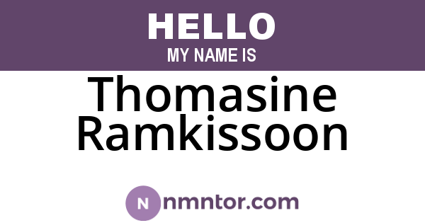 Thomasine Ramkissoon