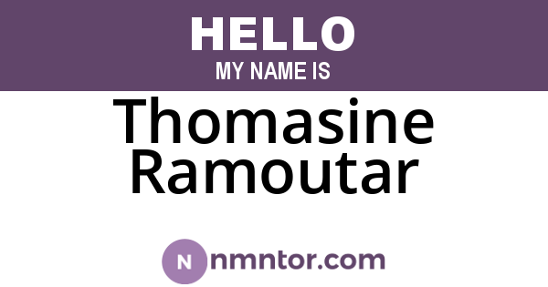 Thomasine Ramoutar
