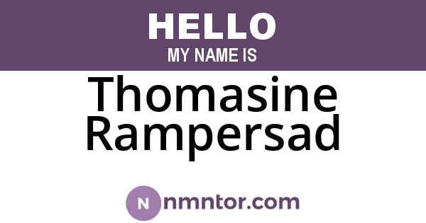Thomasine Rampersad
