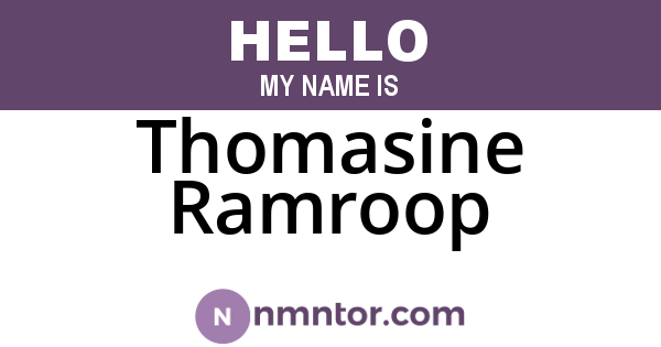 Thomasine Ramroop