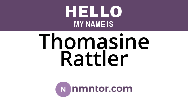 Thomasine Rattler