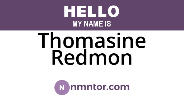 Thomasine Redmon