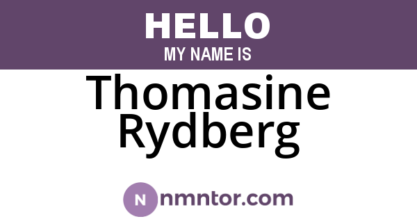 Thomasine Rydberg