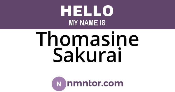 Thomasine Sakurai