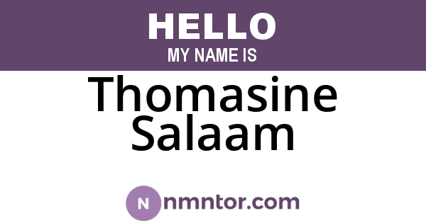 Thomasine Salaam