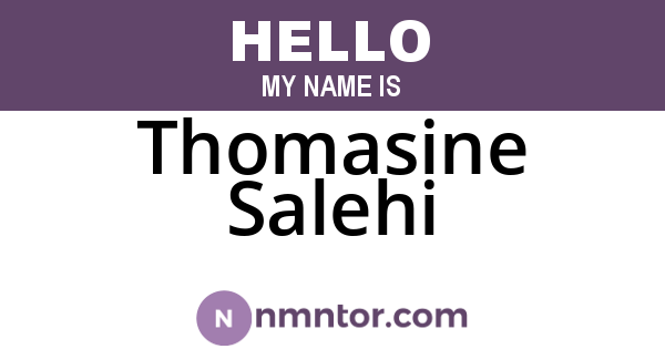 Thomasine Salehi