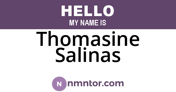Thomasine Salinas