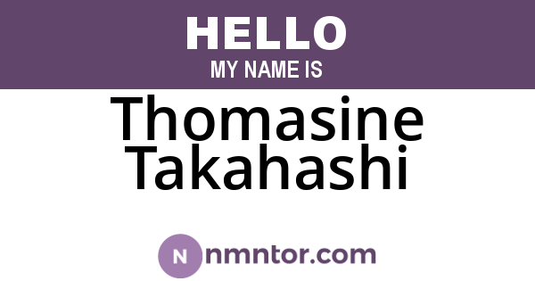 Thomasine Takahashi