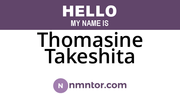 Thomasine Takeshita