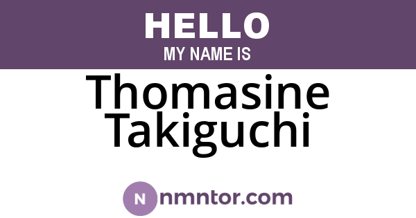 Thomasine Takiguchi