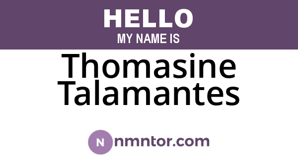 Thomasine Talamantes